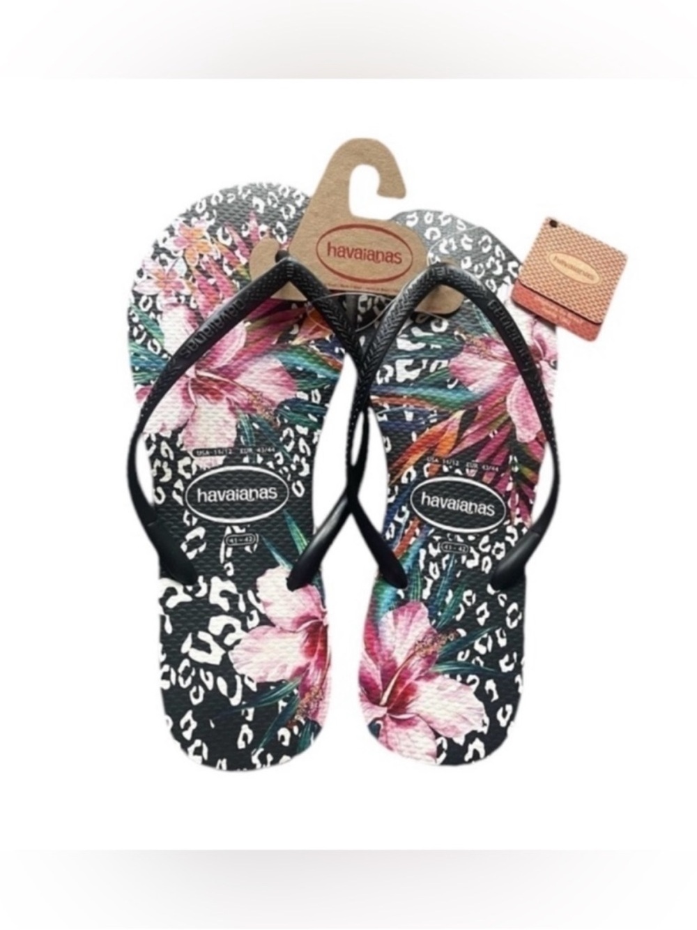 New HAVAIANAS Floral Flip Flops